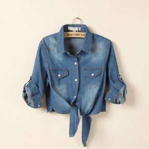 Short denim jacket